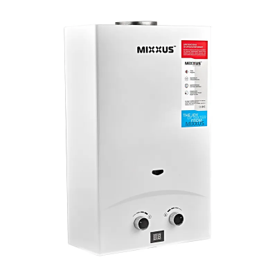 Колонка газовая дымоходная MIXXUS GWH-0110 BASIC WHITE 10 л/мин (цвет белый) (WH0022)